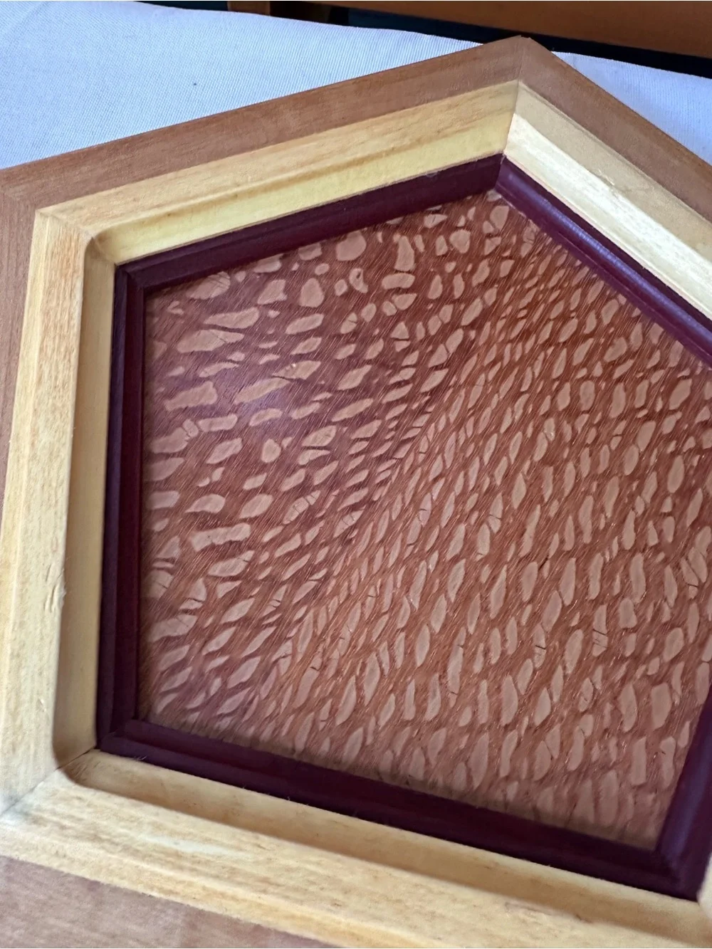 Handcrafted Pentagonal Wood Box